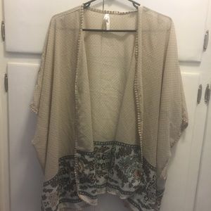 Paisley kimono coverup